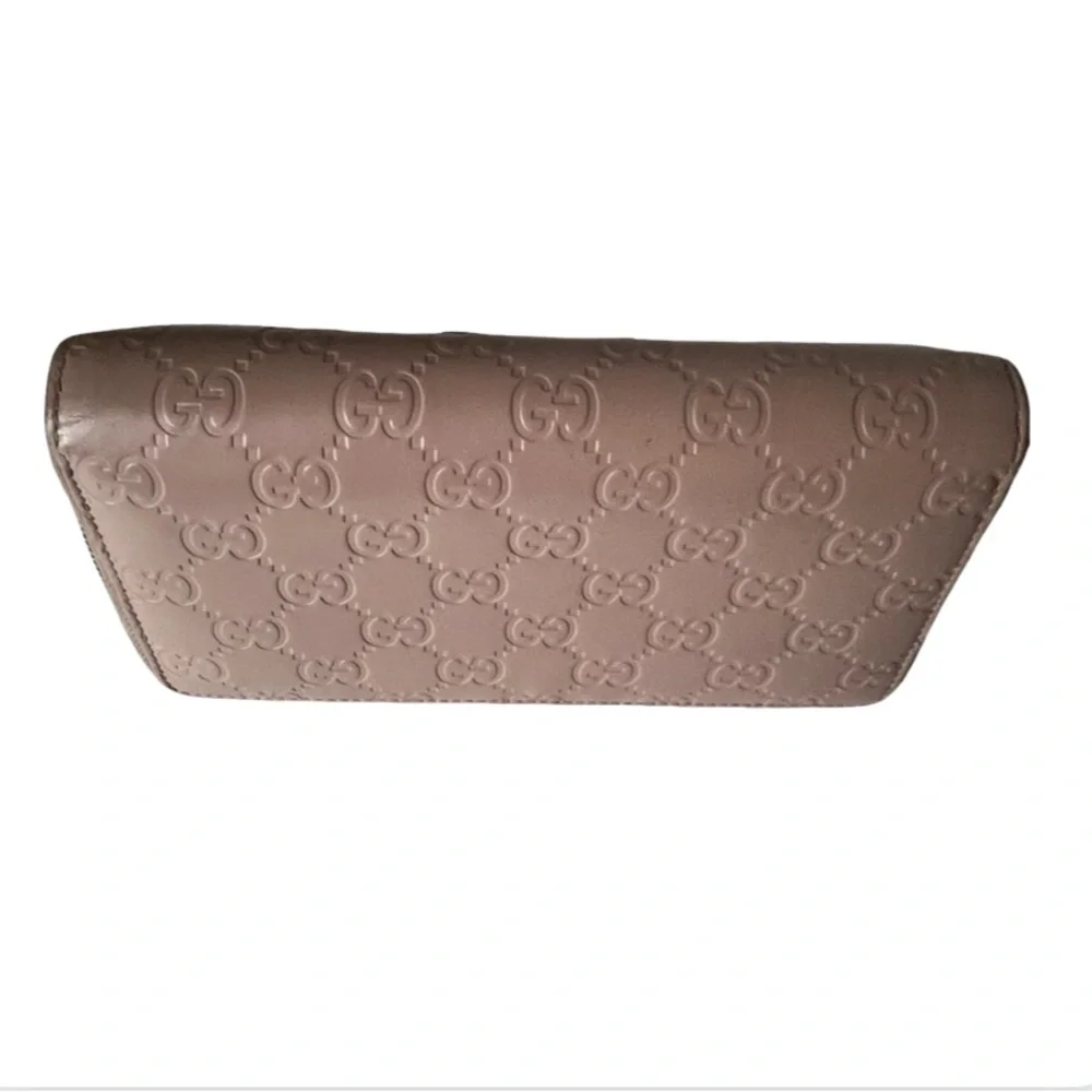 Gucci Pink Embossed Wallet